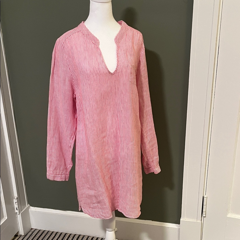 Pink Striped shirt dress by Hiho